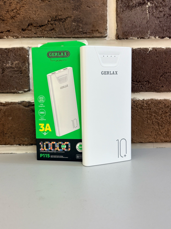 Внешний аккумулятор Gerlax P115 10 000 mAh